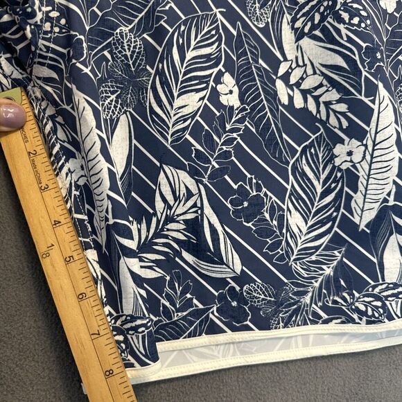 Johnnie-O Board Tiwi Board Short Swim Trunks Mens 2XL XXL Blue Floral Lined - Picture 11 of 15